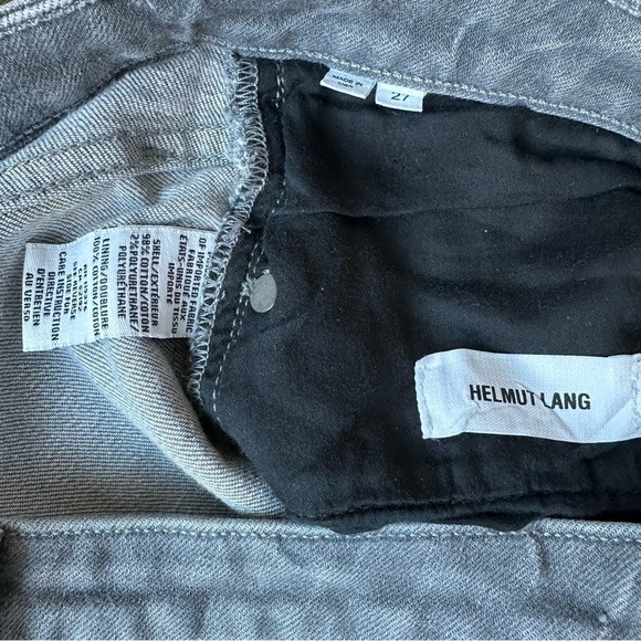 Helmut‎ Lang Skinny Jeans Size 27 Waist Low Rise Gray Stretch Denim USA - Picture 6 of 10